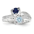 thumbnail image 2 of Sterling Silver Rhodium-plated Family Jewelry Mounting XMR91/2SSM-6 (mm x 3mm), 2 of 3