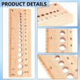 thumbnail image 1 of Ovzne Wooden Crochet Ruler Geometric Template Ruler Knitting Needle Gauge On Clearance, 1 of 6