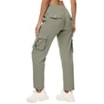 thumbnail image 1 of iHPH7 Joggers pour Femmes Vêtements de Randonnée pour Femmes Pantalons à Séchage Rapide Femmes Pantalons Cargo de Survêtement pour Femmes Pantalons Taille Haute pour Femmes Pantalons de Survêtement Femmes Pantalons Cargo pour Femmes Vert G, 1 of 7