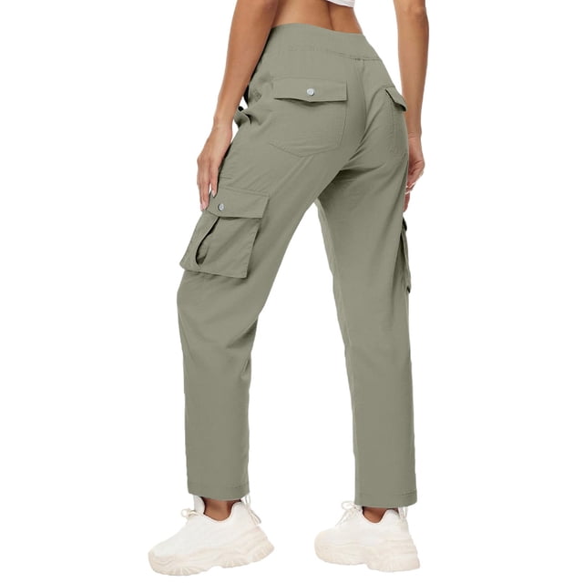 iHPH7 Joggers pour Femmes Vêtements de Randonnée pour Femmes Pantalons à Séchage Rapide Femmes Pantalons Cargo de Survêtement pour Femmes Pantalons Taille Haute pour Femmes Pantalons de Survêtement Femmes Pantalons Cargo pour Femmes Vert G