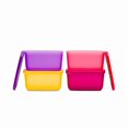 thumbnail image 1 of Tupperware Rectangular Container, Plastic, Multicolour, 210ml - Set of 4, Multicolor, 1 of 4