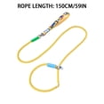 thumbnail image 3 of TIELUTT Durable Dog Leash for Small Medium Dogs Reflective Nylon Pet Outdoor Walking Training Adjustable Dog Bungee Leash Stroller Leash for Wrist Cat Leash Stretchy Tan Leash Training Line for Dogs, 3 of 4