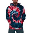 thumbnail image 1 of Tie Dye Mens 1/4 Zip Hoodie, 1 of 2