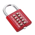 thumbnail image 3 of Cadenas à Combinaison de Mots de Passe à 10 Chiffres en Alliage de Zinc pour Serrure Intelligente à Mot de Passe Rouge, 3 of 10