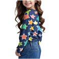 thumbnail image 3 of Posijego T-Shirts Graphiques à Manches Longues pour Tout-Petits Garçons Filles, Mignons, Col Ras du Cou, T-Shirts Basiques, Hauts, Chandail de Printemps pour Enfants, 3 of 6