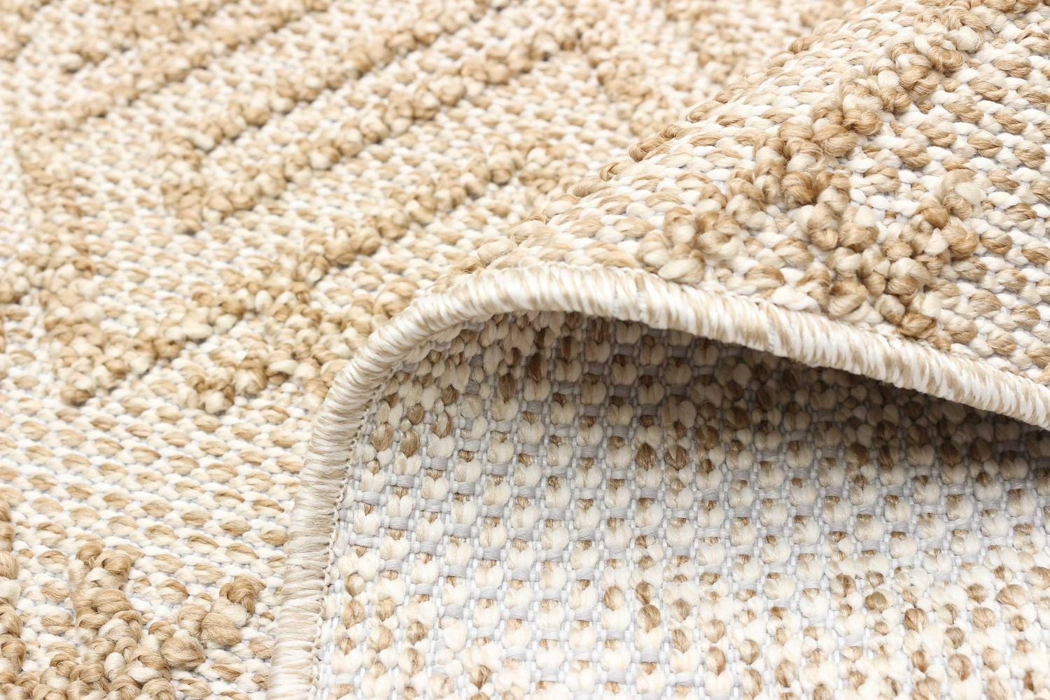 ECARPET Jute Style Area Rug for Bedroom, Living Room