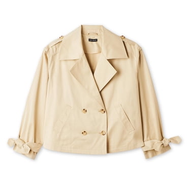 Lane Bryant Women's Plus Cropped Trench Coat