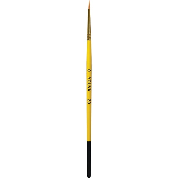 Navneet Youva Brush Synthetic Round 0 (Pack Of 10) Set Of 10 Yellow