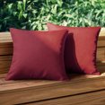 thumbnail image 1 of PiccoCasa 2 Pcs Waterproof Throw Pillow Covers, Decorative Red 45 x 45cm/18" x 18", 1 of 10