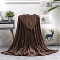 thumbnail image 2 of Pompotops Couverture en Molleton Micro Peluche Super Douce et Chaude Unie Jeté Tapis Canapé Literie Liquidation, 2 of 2