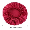 thumbnail image 3 of Riforla Bonnet en Satin Bonnet en Soie Bonnet de Nuit pour Femmes Très Grand Réversible Ajustable Bonnet en Satin Sommeil Cheveux Bouclés Naturels Soins Capillaires D, 3 of 9