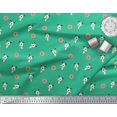 thumbnail image 3 of Soimoi Poly Georgette Fabric Floral & Dog Cartoon Print Fabric by The Yard 52 Inch Wide, 3 of 3