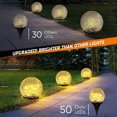 thumbnail image 4 of Solar Ball Lights Outdoor Waterproof, Cracked Glass Globe Solar Power Ground Lights, 4 of 6