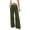 Army Green, variant on ohmzyzo Wide Leg Jeans for Women Elastic High Waisted Pleated Jeans Stretchy Baggy Casual Loose Denim Pants with Pockets