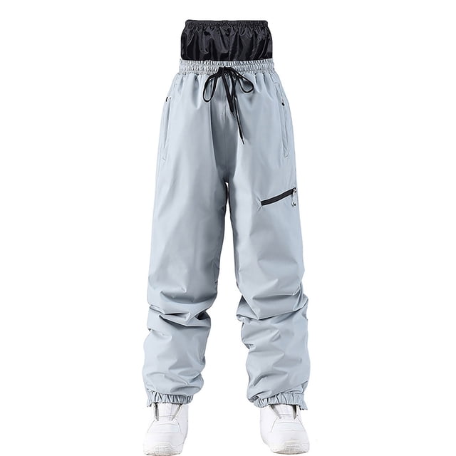 Tidyack,Insulated Ski Pants, Windproof Snowboard Pants, Waterproof Breathable, Men's Large Size, Dual-Layer Design, For Skiing Snowboarding, High-Performance Outdoors Gear, Durable Nylon Lining,