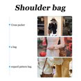 thumbnail image 2 of Sac de Rangement Imprimé Léopard 1 Pce Sac d'École en Velours Côtelé Mode Sac à Bandoulière, 2 of 8