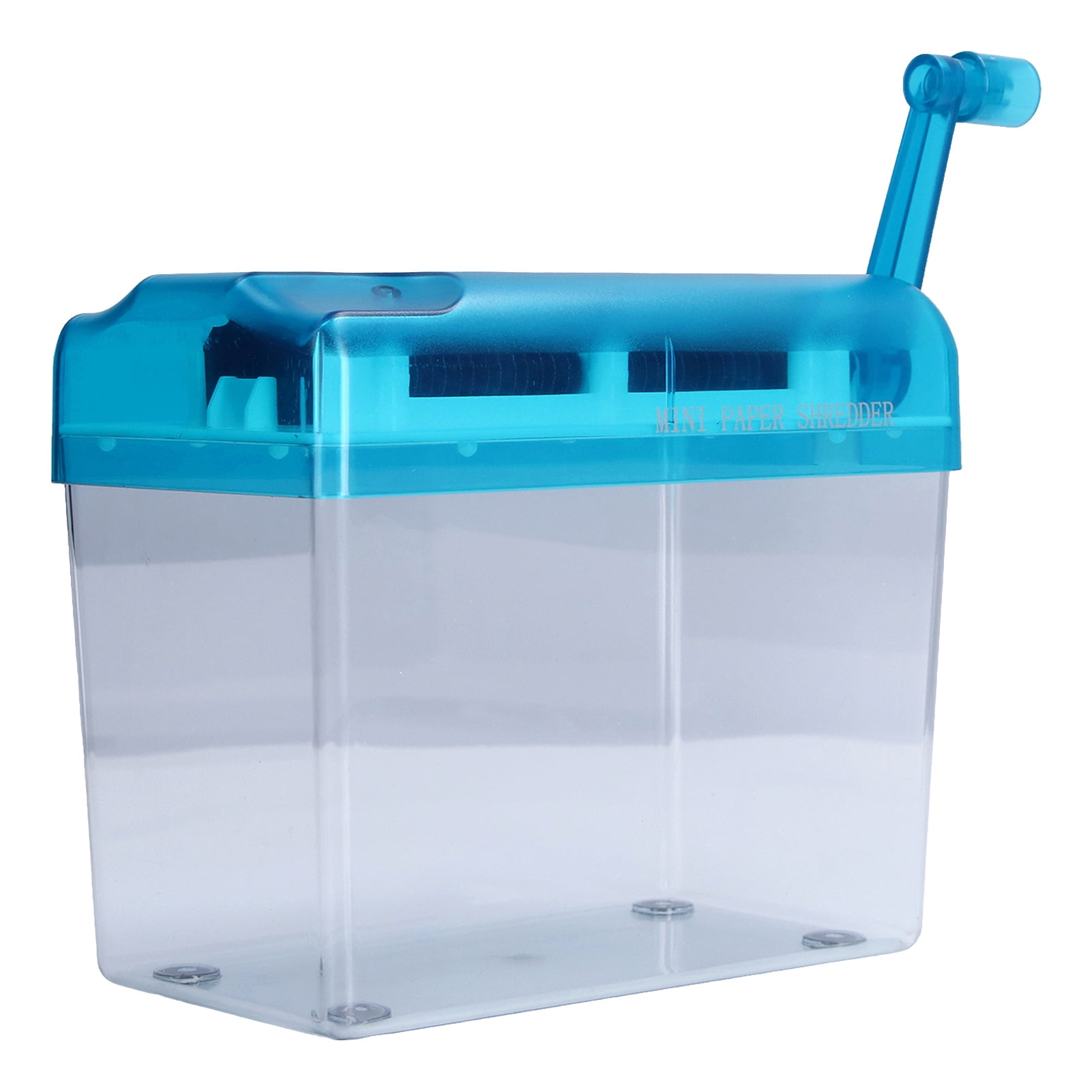Estink Mini Manual Shredder, Strips, Fully Transparent, 1 Count