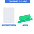 thumbnail image 3 of Uxcell Hanging File Folder Tabs, 2 Inch File Folder Tabs and Inserts Plastic Clear File Folder Labels Filing Tabs for Hanging File Folders, Green, 50 Pcs, 3 of 7