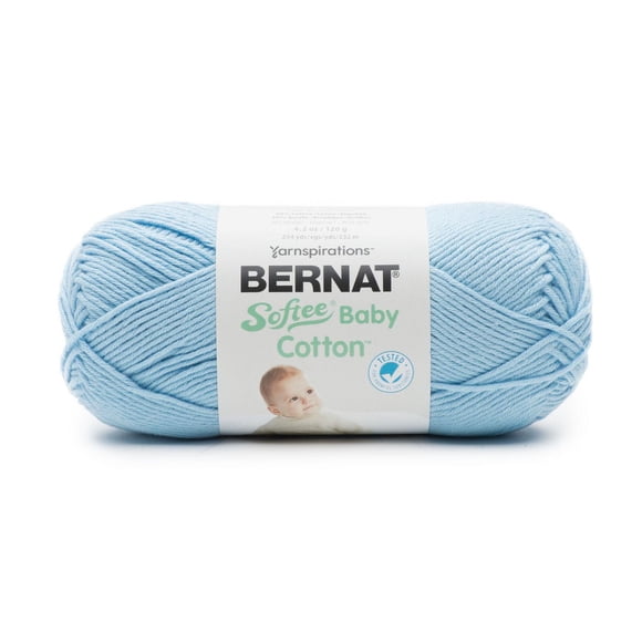 Bernat® Softee® Baby Cotton™ Yarn, Cotton-Acrylic #3 DK, 4.25oz/120g, 254 Yards
