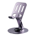 thumbnail image 1 of Metal Tablet Stand with 360 Degree Rotation Folding Desktop Holder for Phone and iPad | Portable Adjustable Aluminum Tablet Mount for Bed, Couch, Kitchen, Office, Travel, 1 of 2