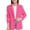 Hot Pink, variant on Girls Tops Tees & Shirts Casual Open Front Long Sleeve Jacket with Notched Lapel and Inner Pocket for Kids