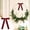Wine, variant on Boovnll Christmas Wreath, 24Pc Velvet Christmas Tree Bow Decoration Wreath Bow Decoration, Christmas Wreaths for Front Door, Christmas Decorations