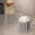 thumbnail image 4 of Thinsony Cups Organizer Rack Durable Easy-to-Clean For Cup Dispenser Cup Dispenser Holder Paper Cup Dispenser silver only, 4 of 6