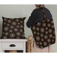 thumbnail image 5 of Soimoi Brown Rayon Fabric Snow Flakes Floral Printed Fabric 1 Yard 56 Inch Wide, 5 of 5