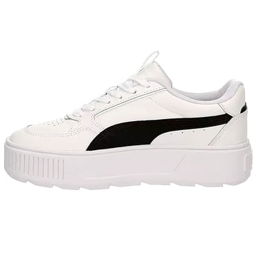 PUMA Women's Karmen Rebelle Sneaker, White Black, 10