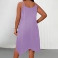 thumbnail image 4 of Ounisa Robe Camisole Midi Fluide Sans Manches à Encolure Dégagée et Ourlet Asymétrique pour Femme Grande Taille, 4 of 8