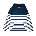 thumbnail image 3 of MeetoTime Chandail à Capuchon Surdimensionné pour Filles et Garçons, Manches Longues, Coupe Ample, à Rayures Imprimées, Chandail d'Automne et d'Hiver pour Enfants, 3 of 6