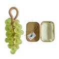 thumbnail image 1 of Visland Grape Soap on Rope Handmade Translucent Fruit Shaped Soap Decorative Bathroom Travel Hanging Soap for Shower Sink, 1 of 8