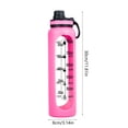 thumbnail image 3 of Large Capacity Glass Water Bottle with Handle, 1000ml Clear Sports Drinking Cup, Heat Resistant, Transparent with Measurement Scale, 30cm x 8cm, for Office and Home Use, 3 of 6