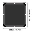 thumbnail image 3 of Balcony Privacy Screen,Shade Cloth with Grommet,Mesh Shade Net Decorative Fence Garden Decor Cover,Privacy Screen Balcony Shield for Patio Porch Deck Backyard Outdoor Black Sun Shade Cloth, 3 of 8
