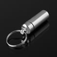 thumbnail image 4 of Unique Bargains 2pcs Chrome Waterproof Aluminum Pill Bottle Cache Holder Container Keychain, 4 of 7