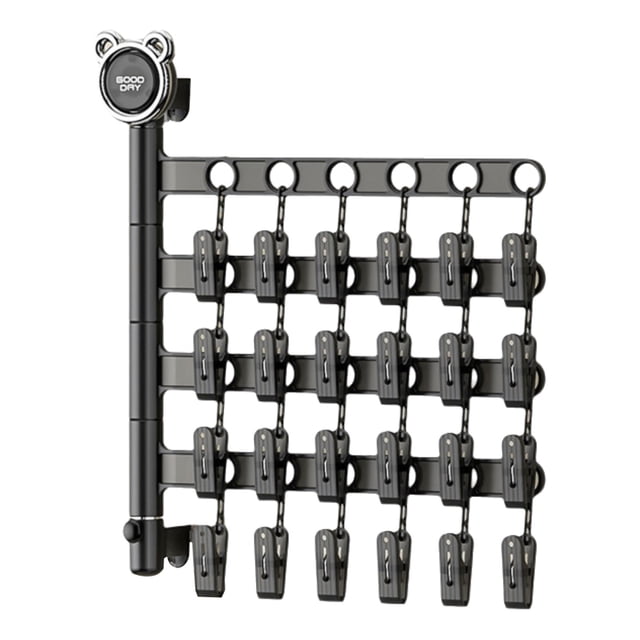 Drying Rack Clothing Home Multifunctional Clothes Drying Folding Sock Rack, Underwear Wall Hanging Sock Clip, Multi Clip Clothes Drying Rack Multifunctional Clothing Rack