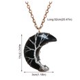 thumbnail image 3 of Jusqu'à 65 % de Réduction sur les Colliers SMihono pour Femmes Collier de Sécurité Lune Longue Durée Collier en Argent à la Mode, 3 of 6