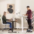 thumbnail image 3 of Gymax Bureau Debout Électrique Réglable pour Ordinateur avec Anticollision Rustique, 3 of 10