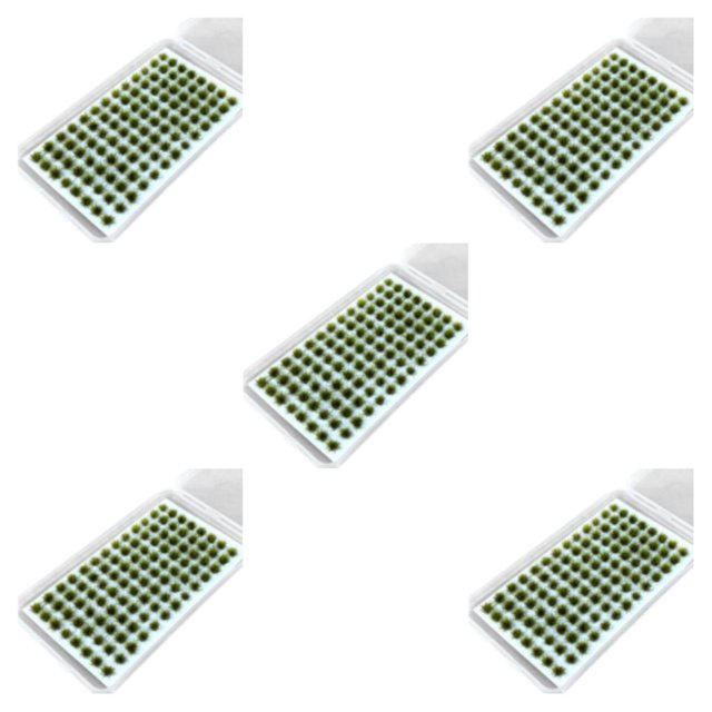 Youkk Resin Mini Grass Tuft Low Maintenance Miniatures Static Grass Tuft For Versatile Long-lasting No.4 5Set