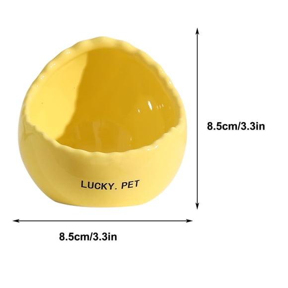 Vwrxbz Ceramic Bird Feeder Bowl Water Food Dish for Parrot Peacock Pet Anti-Leak