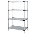 thumbnail image 1 of 4-Shelf, Galvanized Steel Solid Shelving Unit - 18 x 24 x 86 in., 1 of 1
