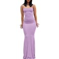 thumbnail image 2 of ORUYROP Femmes Maxi Robe Moulante Sexy Bretelles Spaghetti Slip Serré Sans Manches Robes Longues 2023, 2 of 7