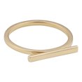 thumbnail image 2 of 14k Yellow Gold 2mm Horizontal Bar Ring, Size 8, 2 of 2