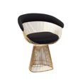 thumbnail image 1 of Take Me Home Furniture Chaise de Salle à Manger Elisa Or/noir, Noir (Ensemble de 1), 1 of 1