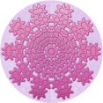 thumbnail image 1 of Ahgly Company Machine Washable Indoor Round Transitional Blossom Pink Area Rugs, 5' Round, 1 of 7
