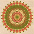 thumbnail image 1 of Ahgly Tapis d'Intérieur Lavable en Machine Carré Transitionnel Bisque Foncé Marron, 4 Pieds Carré, 1 of 7