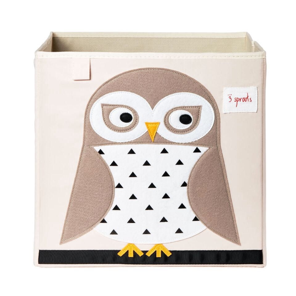 3 Sprouts Owl Baby Toy Storage Box
