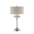 thumbnail image 1 of Benzara BM240451 Table Lamp with Starburst Crystal Accent, Gray & Silver, 1 of 5