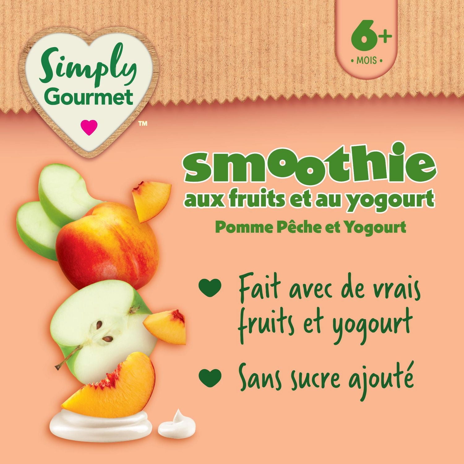 Simply Gourmet Apple Peach & Yogurt Smoothie