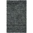 thumbnail image 1 of Safavieh Leather Shag Grey Shag Rug - 8' x 10', 1 of 1